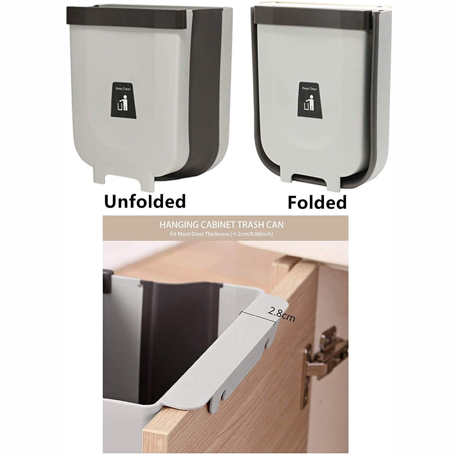 Collapsible waste bin for office and home convenience. Collapsible waste bin for office and home convenience.